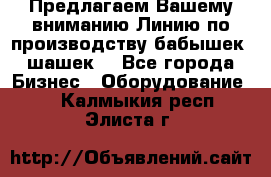 Предлагаем Вашему вниманию Линию по производству бабышек (шашек) - Все города Бизнес » Оборудование   . Калмыкия респ.,Элиста г.